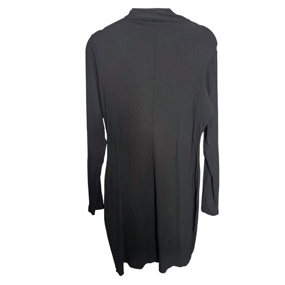 SKIMS Soft Lounge Turtleneck Long Sleeve Minidress Size 2X Black Mock Neck Dress - Picture 8 of 8
